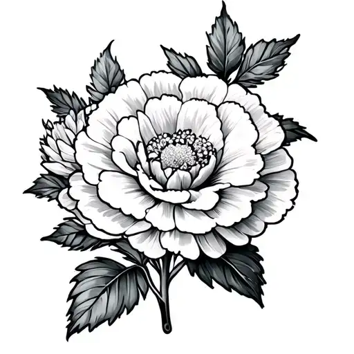 Carnation And Marigold