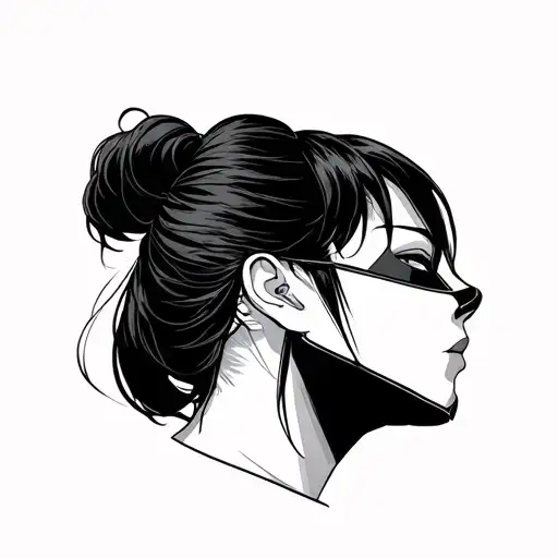 Giyu Tomioka Side Profile With Mask