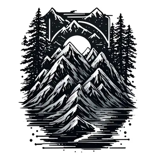 Microchip Like Mountains