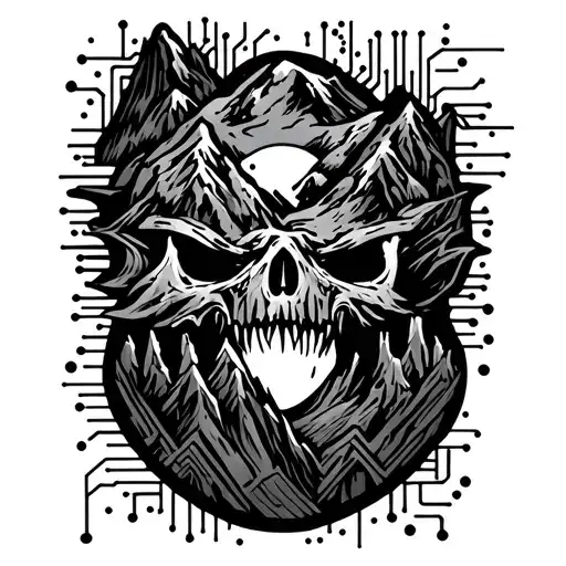 Microchip Like Mountains