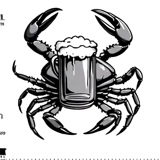 Crab Cluster Holding Beer Mug