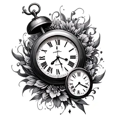 Angle Numbers And Clock Surrounded