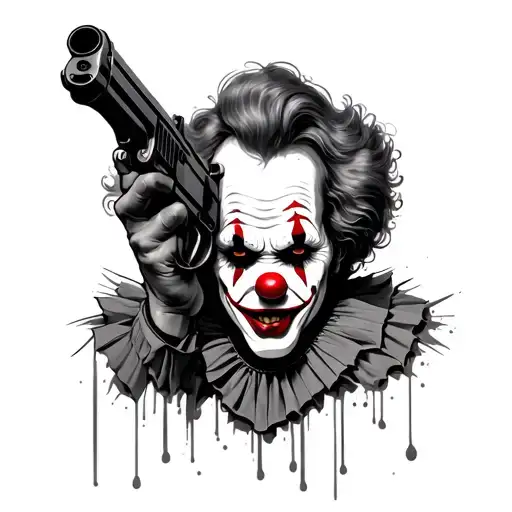 Clown With Gun