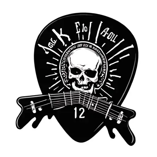 Rock N Roll Guitar Pick