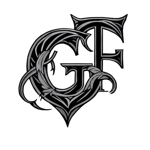 Family Initials Intertwined G T S E