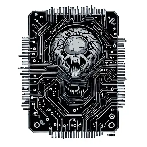 Microchip Circuit In Nature Inspired