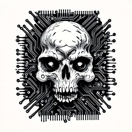 Microchip Circuit In Nature Inspired