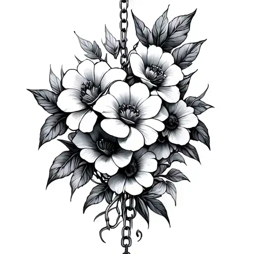 Chain Of Flowers Intertwined