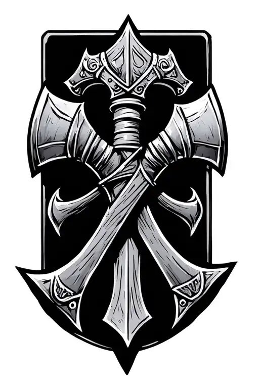 Viking Hammer Crossed