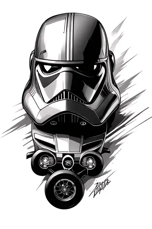 Star Wars & Formula One Car Speeding