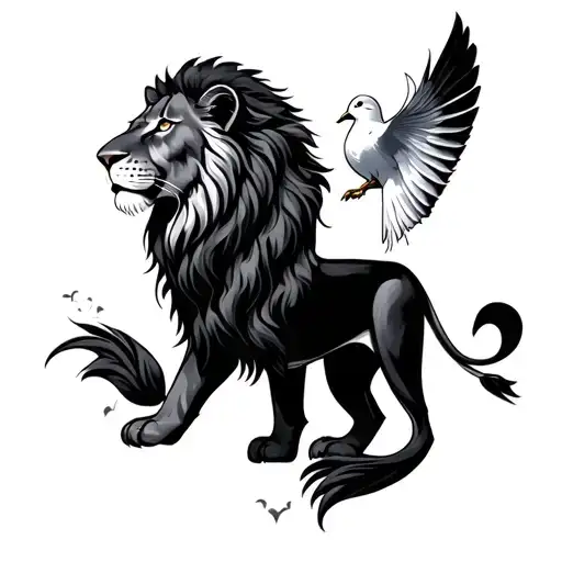 Lion And Dove