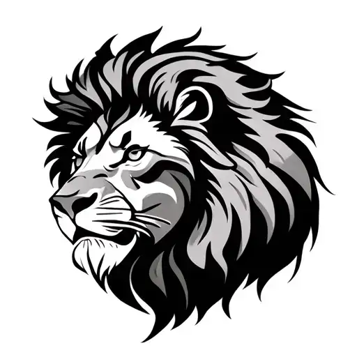 Lion With Tribal Inspired