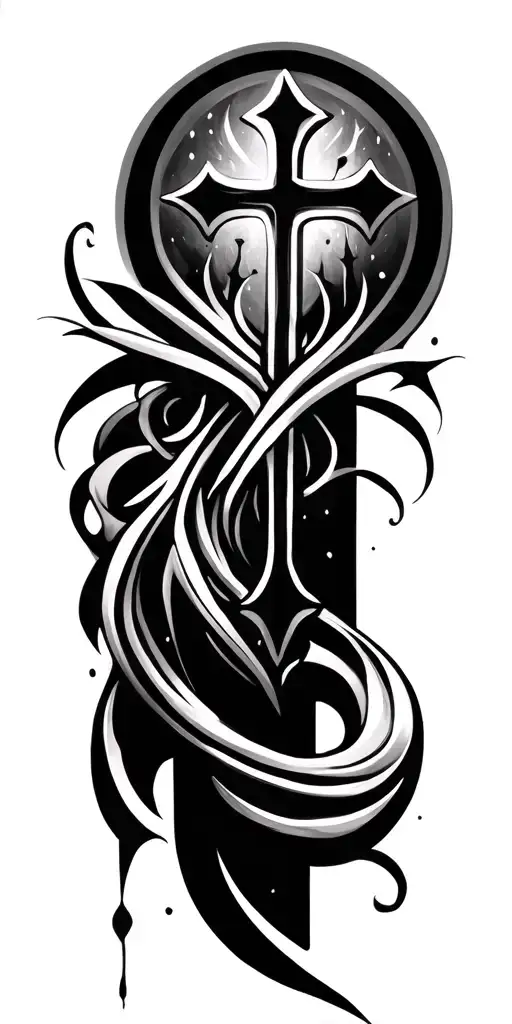 Crosses In A Intricate Design