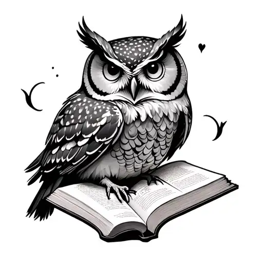 Owl And Book