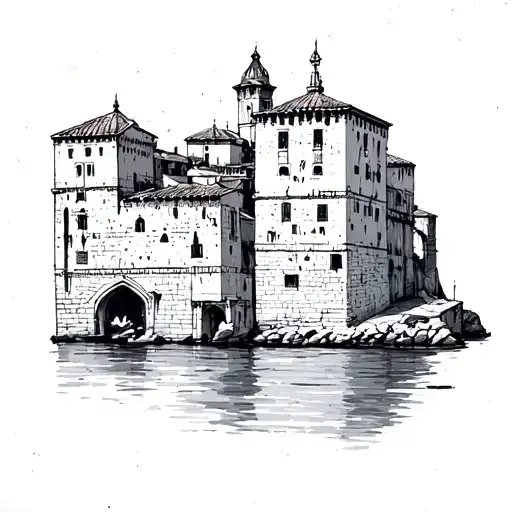 Dubrovnik Old Town Fine Line