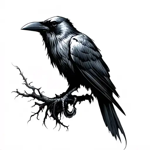 Raven And Skull