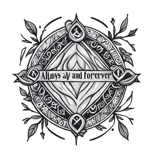 I Love You Always And Forever In Runes