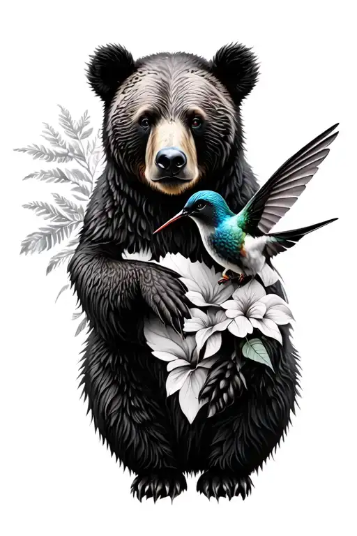 Bear And Hummingbird