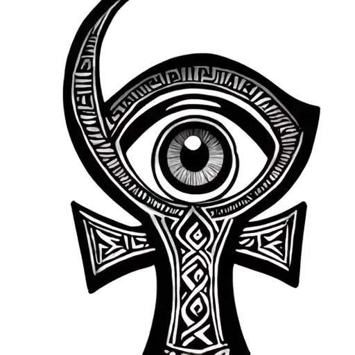 Ankh Symbol With Eye Names Jasmine Prajapati Ancient Nepalese Roman Numerals 8 16