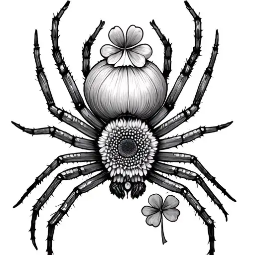 Clover Horseshoe Spider Sunflower Luck