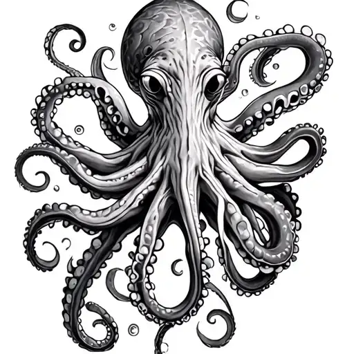 Octopus And Beans Forming Intricate Patterns