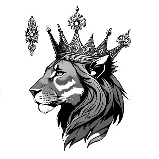 Goddess Sekhmet Feminine Lioness Wearing A Crown