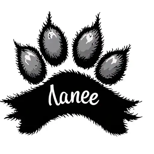 Paw Print Name