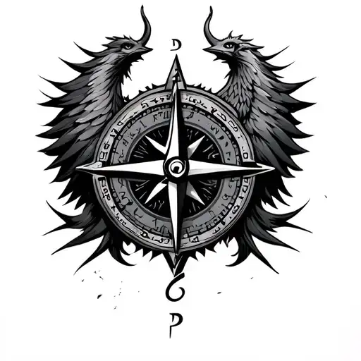Compass Phenix Devil Music Note