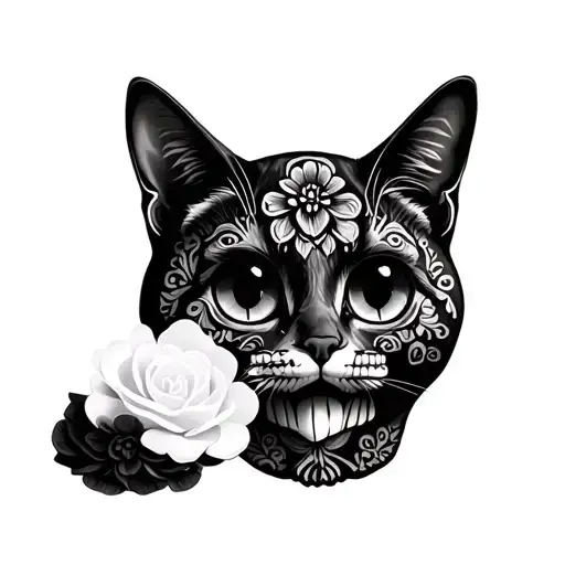 Sugar Skull Cat