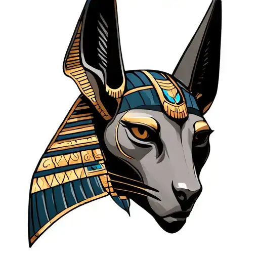 Evil Anubis Egypcian God