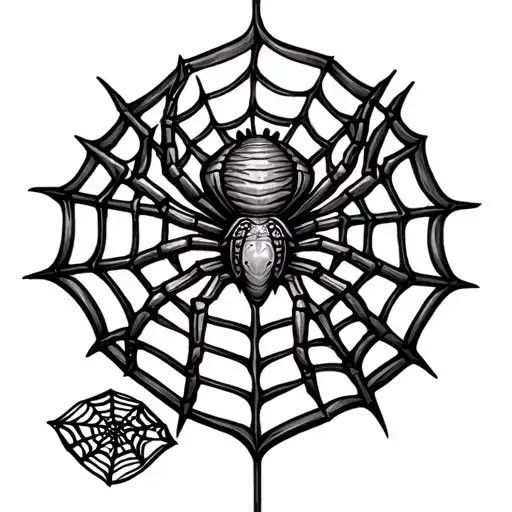 Stone Egyptian Script Spiders And Webs Entwined