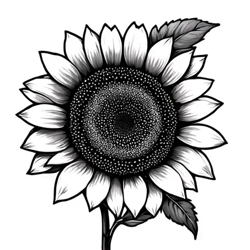 Sunflower With Infinity For Couple