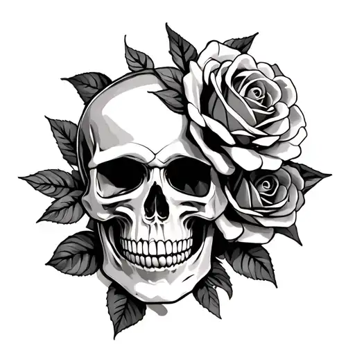 Skull And Roses