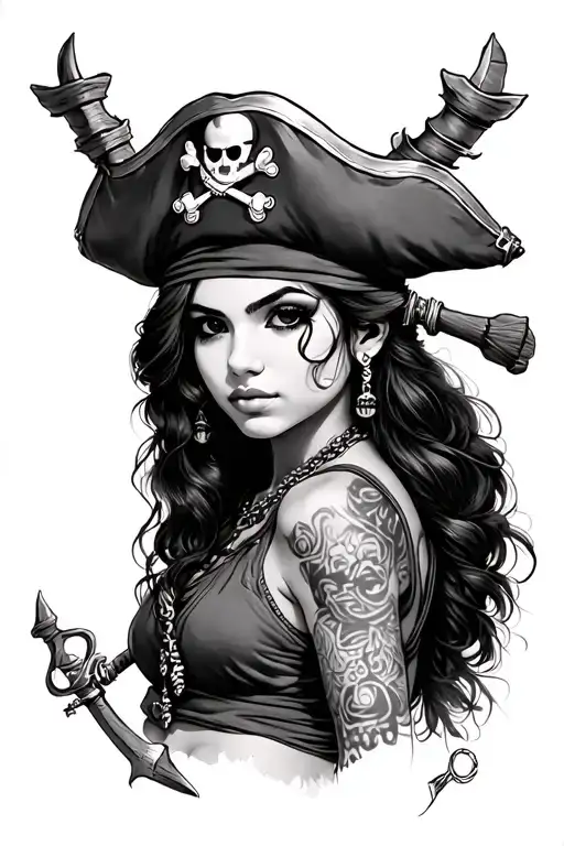 Pirate Girl With Payasa Chicana