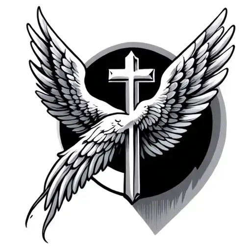 Cross With Wings