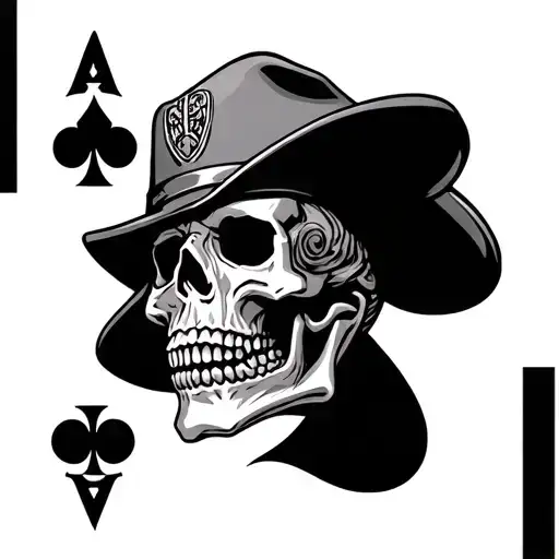 Firefighter Skull Jack Of Spades