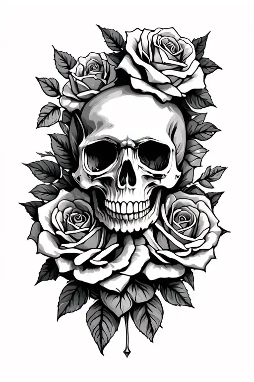 Skull N Roses