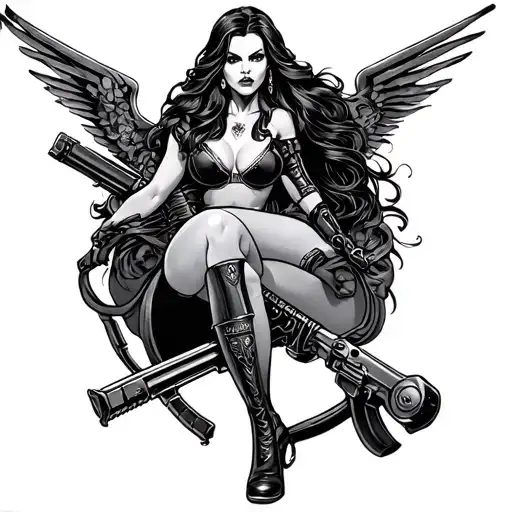 Harley Queen With A Weapon