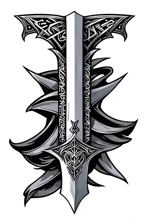 Double-edged Arabic Sword