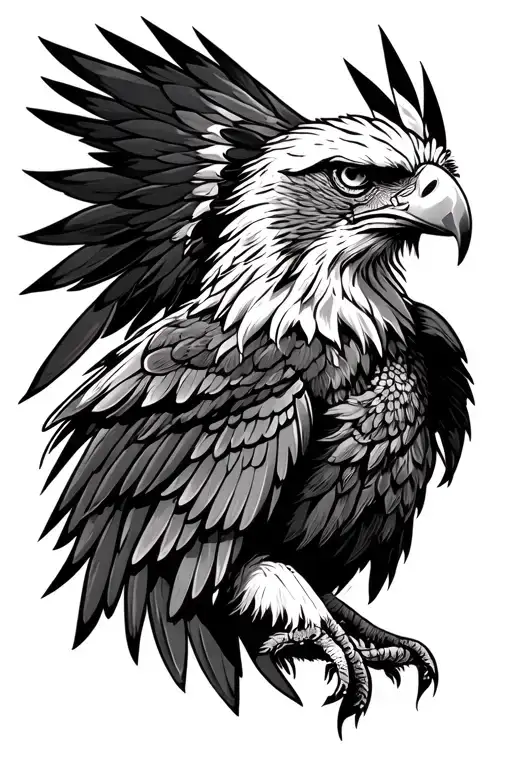 Indian Culture With Eagle Wings