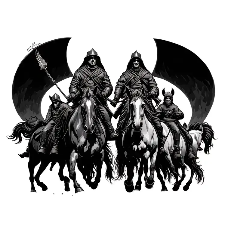 4 Horsemen Of The Apocalypse Riders