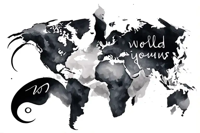 The World Is Yours Calligraphic