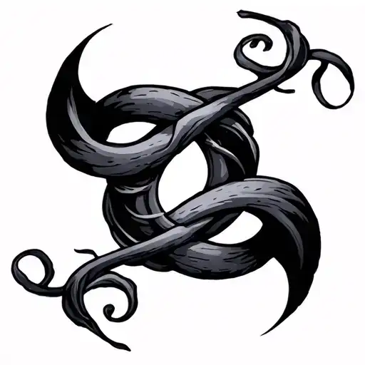 Gemini Sign Intertwined