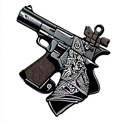 Gun And Bandana