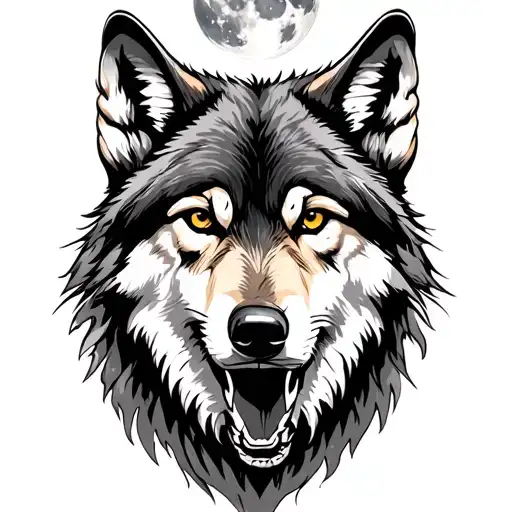 Wolf Howling At The Moon