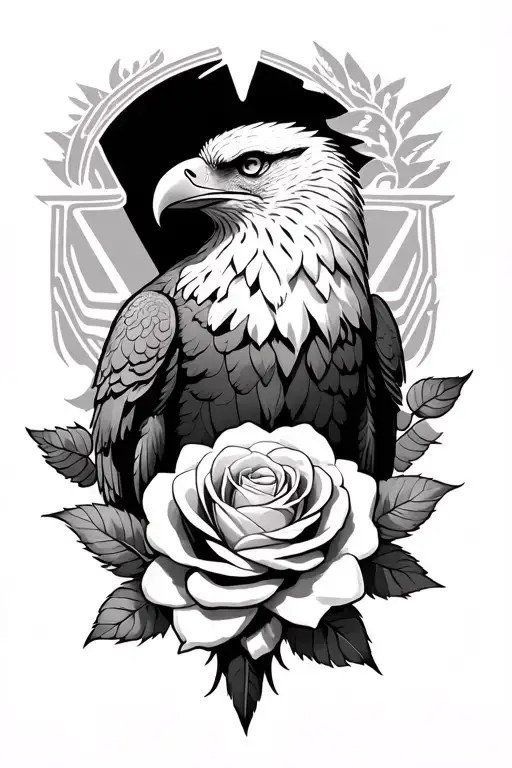 Eagle Roses Greek Mythology
