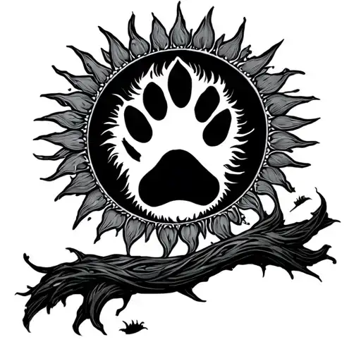 The Sun From Tangled With A Dog Paw Incorporated