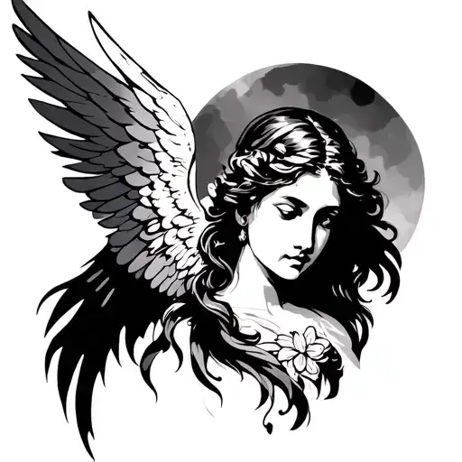 Angel Tatto Inspired