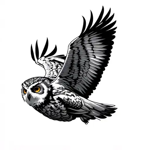 Deftones Owl Flying