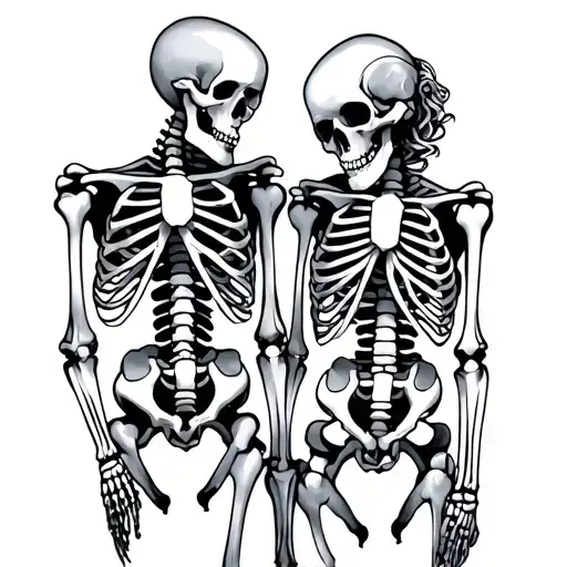 Skeleton Couple